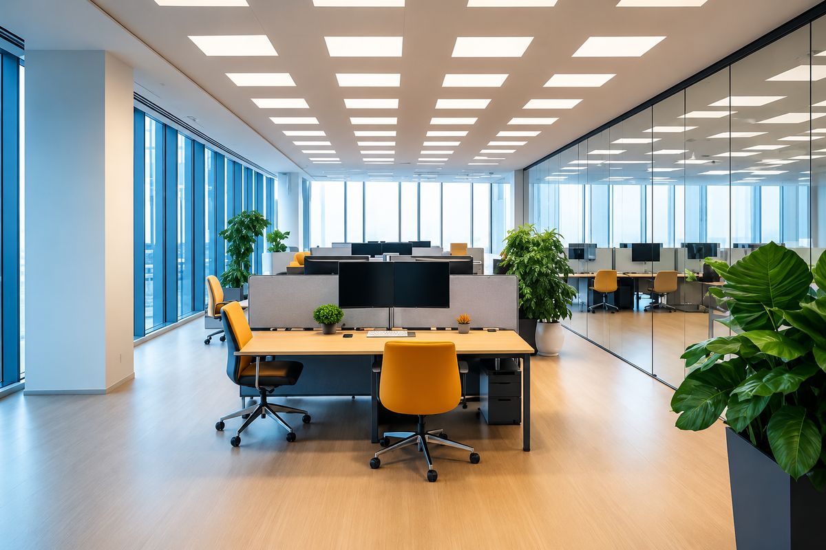 Commercial office cleaned by Vanta Clean